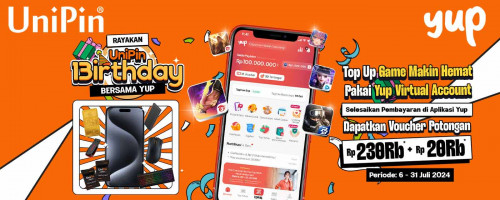 UniPin 13irthday Makin Meriah Dengan Voucher Potongan Dari Yup!